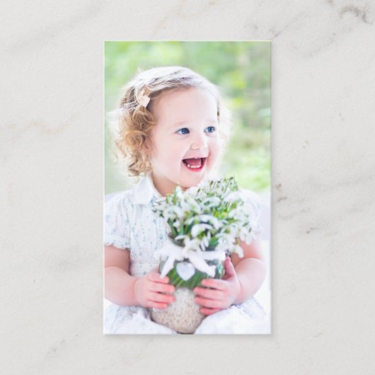 フルフォトバプテスマ祈りの言葉カード コーリングカード (正面)