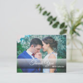 フルフォトパーソナライズされたで感謝 ポストカード (スタンド正面)