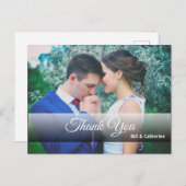 フルフォトパーソナライズされたで感謝 ポストカード (正面/裏面)