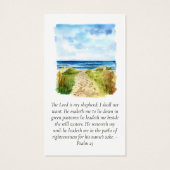 フルフォトビーチメモリアル祈りの言葉カード (裏面)