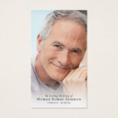 フルフォトビーチメモリアル祈りの言葉カード (正面)