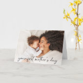 フルフォトファーストマザーズデイカード カード (黄色い花)