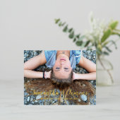 フルフォトフォイル卒業発表はがき 箔招待状ポストカード (立ち正面)