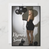 フルフォトフロント&バックトレンディーモダンスイート16 招待状 (正面)