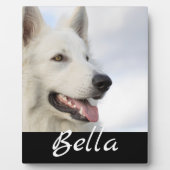 フルフォトペットドッグ名前をカスタムする記念 フォトプラーク (正面)