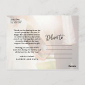 フルフォトホリデーの後に楽しく | サンキュー ポストカード (裏面)