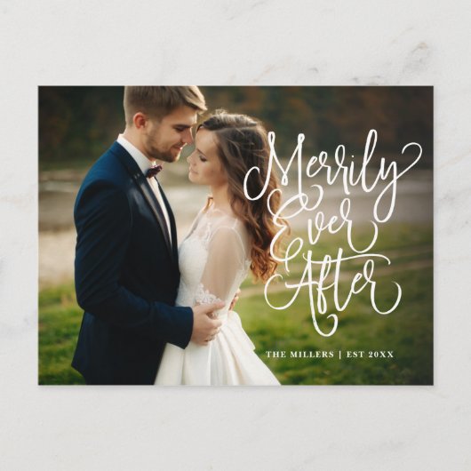 フルフォトホリデーの後に楽しく | サンキュー ポストカード (正面)