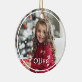 フルフォトミニマルと2枚のモダンフォトレイアウト セラミックオーナメント (右)