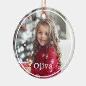 フルフォトミニマルと2枚のモダンフォトレイアウト セラミックオーナメント (左)