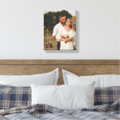 フルフォトミニマルーカスタムのカップル名 キャンバスプリント (インサイチュ (寝室))