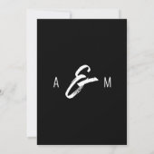 フルフォトミニマル色彩の鮮やか結婚の セーブザデート (裏面)