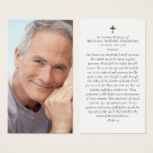 フルフォトメモリアル祈りの言葉カード (正面&裏面)