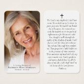 フルフォトメモリアル祈りの言葉カード (正面&裏面)