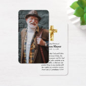 フルフォトメモリアル祈りの言葉カード (デスク)