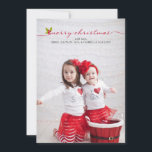フルフォトメリークリスマスホリーとベリー シーズンカード<br><div class="desc">このクリスマスのデザインは、あなたの写真お気に入りのをカード上の完全なカバレッジのために使用することができる。メリークリスマスと小さなホリーとベリーとのスクリプトフォント。2行の文字を追加するクリックか、「カスタマイズit」でより多くの文字を追加できる。デザインもしのレイアウトに関するご質問がある場合、または変更が必要な場合は、電子メールでpaula@labellarue.comに送信してから注文する。:: Photo Credit to Two As Nice Photography www.twiceasnicephotography.</div>