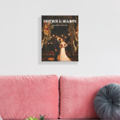 フルフォトモダンカスタムウェディングカップル キャンバスプリント (インサイチュ (リビング))