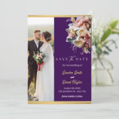 フルフォトモダン両面日付カードの保存 セーブザデート (スタンド正面)