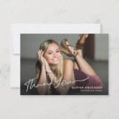 フルフォトモダン大学院生ありがとう サンキューカード (正面)