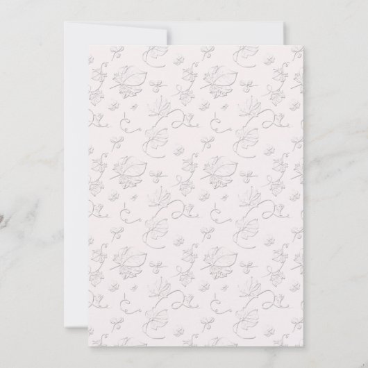 フルフォトモダン生誕発表ピンク 案内状 (裏面)