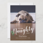 フルフォトレタースクリプトリストいけなクリスマス シーズンカード (正面)