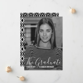 フルフォト卒業アナウンスカード 案内状