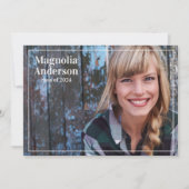 フルフォト卒業 案内状 (正面)