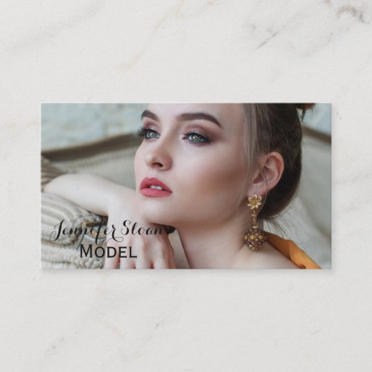 フルフォト名刺 | Model Designerスタイリスト 名刺 (正面)