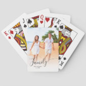 フルフォト垂直カスタムスエレガントクリプトファミリー トランプ (裏面)