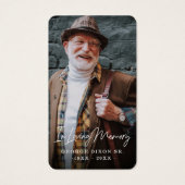 フルフォト秋マウンテン祈りの言葉カード (正面)