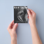 フルフォト美しいヘアネイルサロン美容師 チラシ (手)