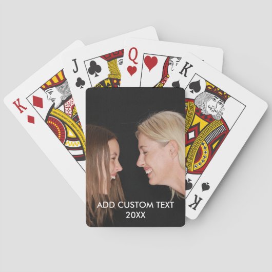 フルフォト – 垂直カスタム文字 トランプ (裏面)