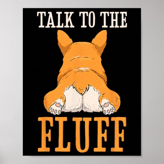 フルフコルギお尻コおもしろいルギ犬愛好家に話す ポスター (正面)