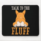フルフコルギお尻コおもしろいルギ犬愛好家に話す マウスパッド (正面)