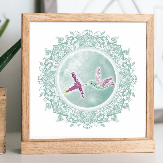 フルフラワームーン | メイムーンイラストレーション ポスター