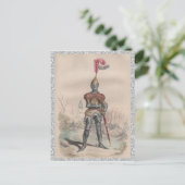 フルフランスのプレートアーマーレースの騎士 ポストカード (スタンド正面)