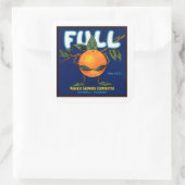 フルブランドオレンジのラベル スクエアシール (バッグ)