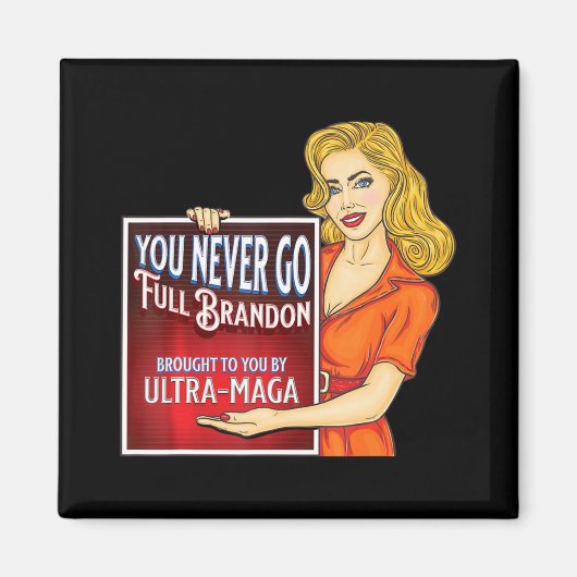 フルブランドンアンチジョーバイデン氏ウルトラマグ マグネット (正面)