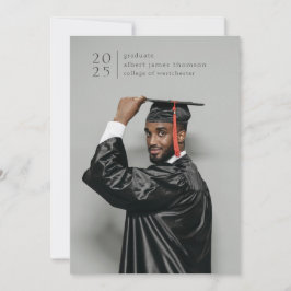 フルブリッモダンドシンプル写真はっきりした年 案内状