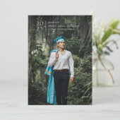 フルブリッモダンドシンプル写真はっきりした年 案内状 (スタンド正面)