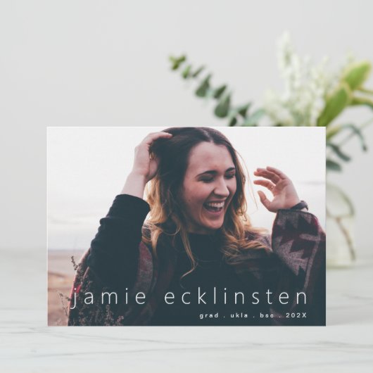 フルブリードはっきりした文字グラーカスタムドテンプレート写真 案内状 (スタンド正面)