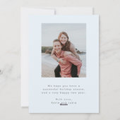 フルブリードホリディフォトカード（うれしそうなオーバーレイ付き） シーズンカード (裏面)