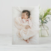 フルブリードモダン書道ベビー名 案内状 (スタンド正面)