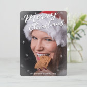 フルブリードワンフォトクリスマスグリーティングカード (スタンド正面)