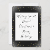 フルブリードワンフォトクリスマスグリーティングカード (裏面)