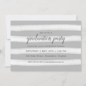 フルブリード写真の卒業発表とパーティー 招待状 (裏面)