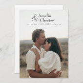 フルブリード日付を大きい&で保存 セーブザデート (正面/裏面)