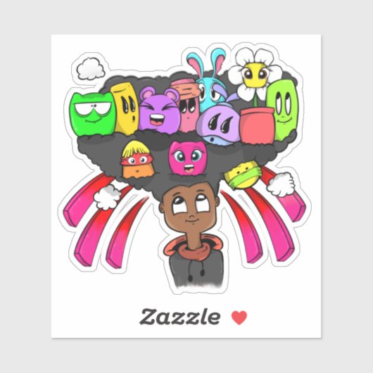 フルページドードル01ビニールステッカー シール (シート)