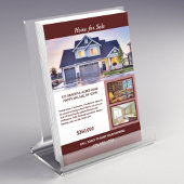 フルページ2面の写真付きチラシ販売の家 チラシ