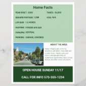 フルページ2面の写真付きチラシ販売の家 チラシ (裏面)