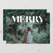 フルミニマルフメリーォトクリスマスカード シーズンカード (正面/裏面)
